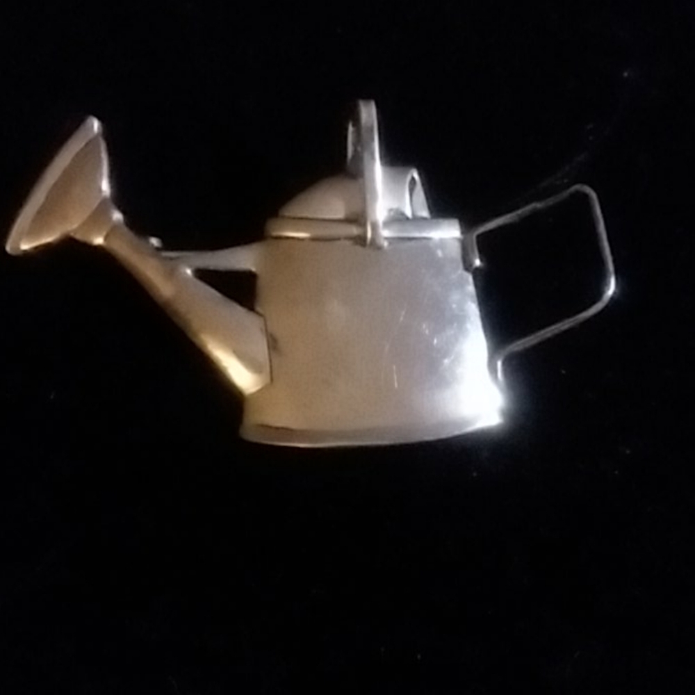 Sterling Silver Watering Can Pin